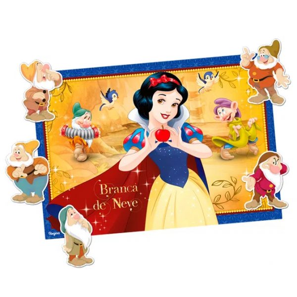 MINI PAINEL DECORATIVO DE E.V.A BRANCA DE NEVE 24X10CM - PRINCESA